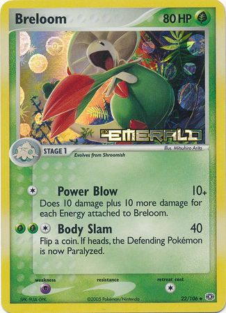 Breloom - 22/106 - Uncommon - Reverse Holo available at 401 Games Canada