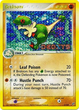 Breloom - 3/107 - Holo Rare - Reverse Holo available at 401 Games Canada