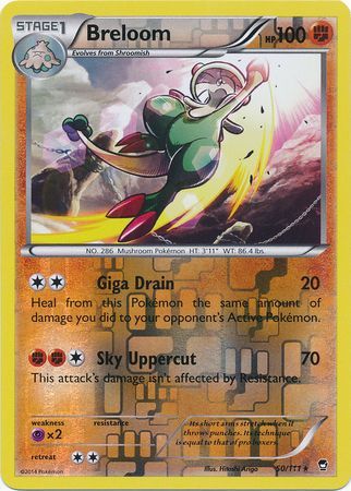 Breloom - 50/111 - Rare - Reverse Holo available at 401 Games Canada