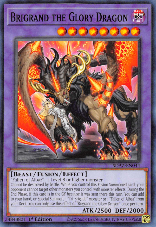 Brigrand the Glory Dragon - SDAZ-EN044 - Common - 1st Edition available at 401 Games Canada