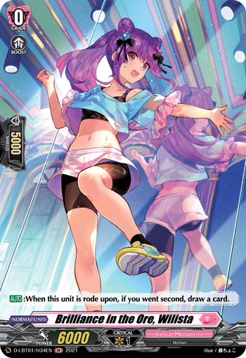 Brilliance in the Ore, Wilista - D-LBT01/H34 - Holo Rare available at 401 Games Canada