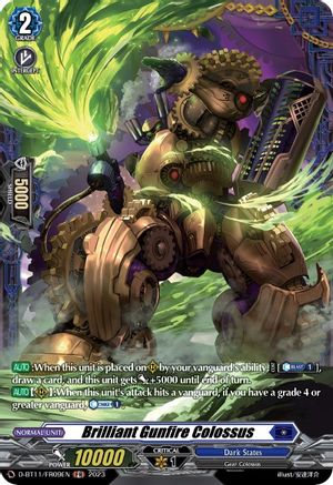 Brilliant Gunfire Colossus - D-BT11/FR09EN - Frame Rare available at 401 Games Canada