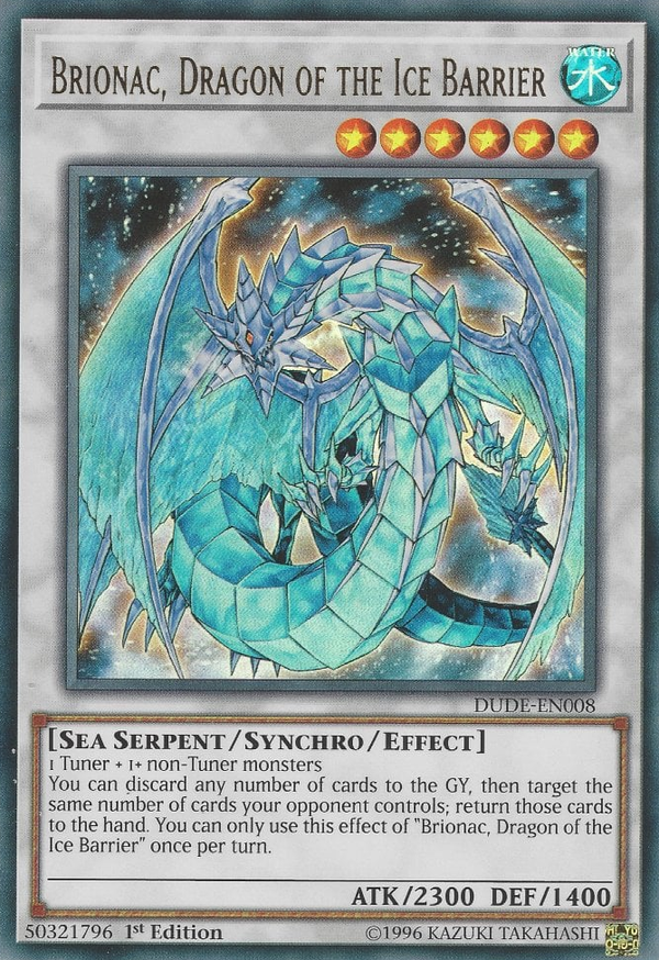 Brionac, Dragon of the Ice Barrier - DUDE-EN008 - Ultra Rare - 1st Edition available at 401 Games Canada