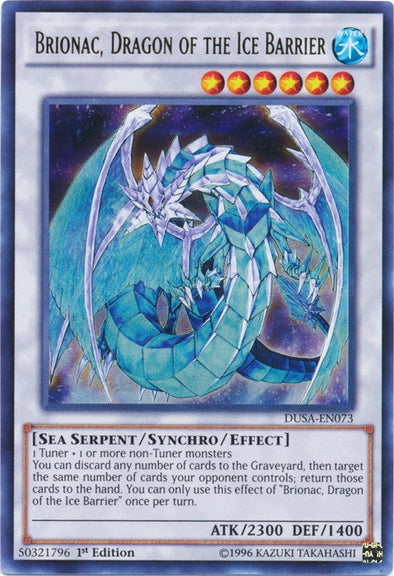 Brionac, Dragon of the Ice Barrier - DUSA-EN073 - Ultra Rare - 1st Edition available at 401 Games Canada