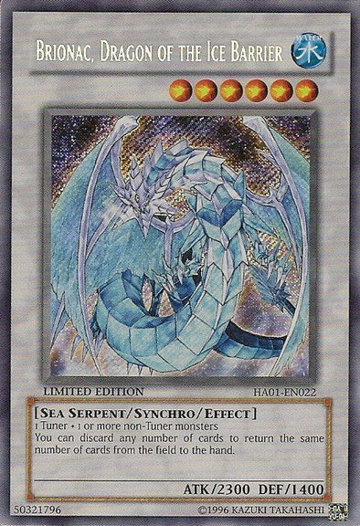 Brionac, Dragon of the Ice Barrier - HA01-EN022 - Secret Rare - Limited Edition available at 401 Games Canada