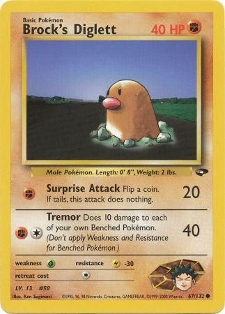 Brock's Diglett - 67/132 - Common - Unlimited available at 401 Games Canada