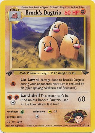 Brock's Dugtrio - 22/132 - Rare - 1st Edition available at 401 Games Canada