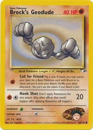 Brock's Geodude - 66/132 - Common - Unlimited available at 401 Games Canada