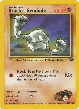 Brock's Geodude - 68/132 - Common - Unlimited available at 401 Games Canada