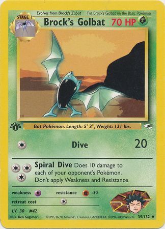 Brock's Golbat - 39/132 - Uncommon - 1st Edition available at 401 Games Canada