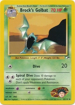 Brock's Golbat - 39/132 - Uncommon - Unlimited available at 401 Games Canada