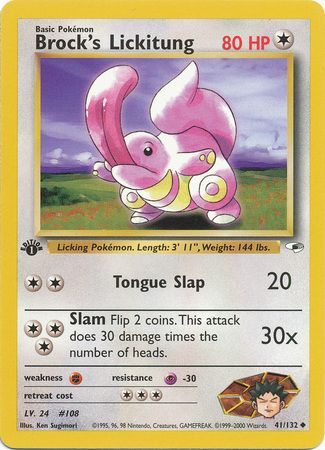 Brock's Lickitung - 41/132 - Uncommon - 1st Edition available at 401 Games Canada