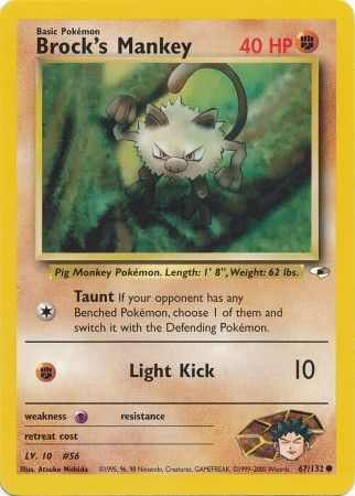 Brock's Mankey - 67/132 - Common - Unlimited available at 401 Games Canada