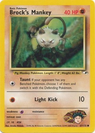 Brock's Mankey - 67/132 - Common - Unlimited available at 401 Games Canada
