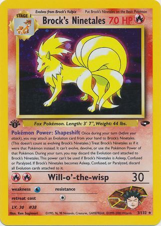 Brock's Ninetales - 3/132 - Holo - 1st Edition available at 401 Games Canada