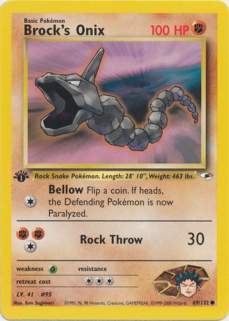 Brock's Onix - 69/132 - Common - 1st Edition available at 401 Games Canada