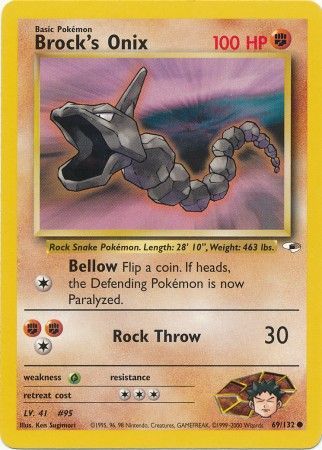 Brock's Onix - 69/132 - Common - Unlimited available at 401 Games Canada