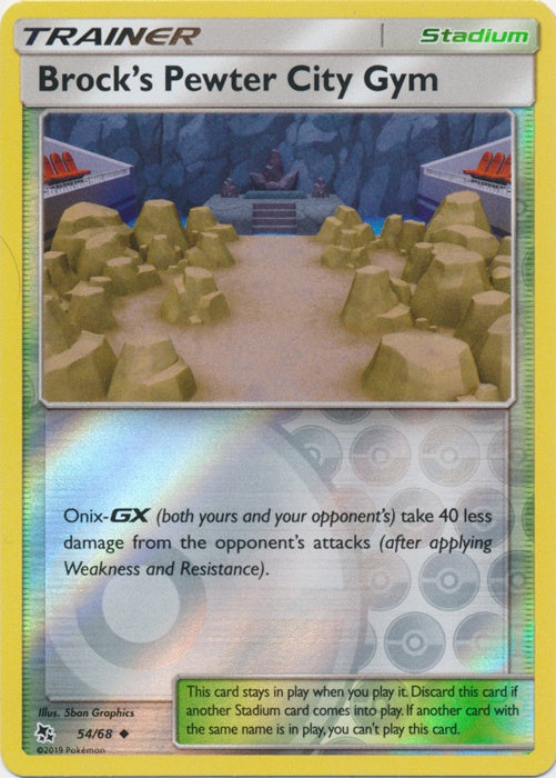 Brock's Pewter City Gym - 54/68 - Uncommon - Reverse Holo available at 401 Games Canada