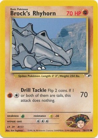 Brock's Rhyhorn - 70/132 - Common - Unlimited available at 401 Games Canada