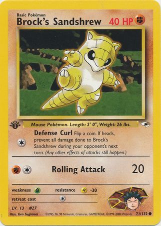 Brock's Sandshrew - 71/132 - Common - 1st Edition available at 401 Games Canada