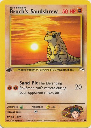 Brock's Sandshrew - 72/132 - Common - 1st Edition available at 401 Games Canada