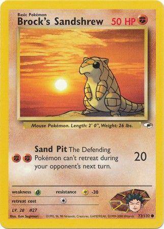 Brock's Sandshrew - 72/132 - Common - Unlimited available at 401 Games Canada