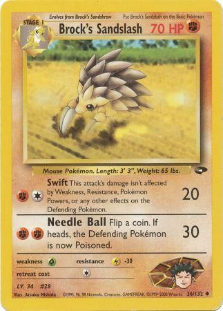 Brock's Sandslash - 36/132 - Uncommon - Unlimited available at 401 Games Canada