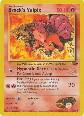 Brock's Vulpix - 37/132 - Promo (W Stamped) available at 401 Games Canada