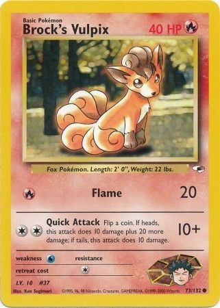 Brock's Vulpix - 73/132 - Common - Unlimited available at 401 Games Canada