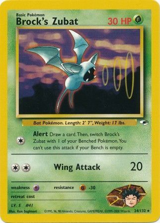 Brock's Zubat - 24/132 - Rare - Unlimited available at 401 Games Canada