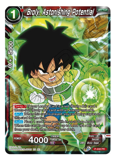 Broly, Astonishing Potential - P-248 - Foil Rare (Reprint) available at 401 Games Canada