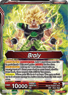 Broly - BT11-002 - Uncommon (FOIL) (Reprint) available at 401 Games Canada