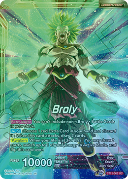 Broly - BT15-002 - Uncommon (FOIL) available at 401 Games Canada