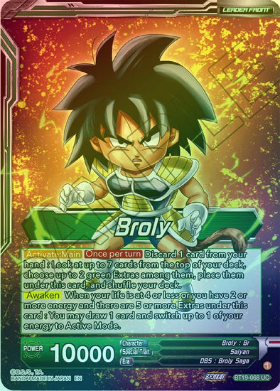 Broly - BT19-068 - Uncommon (Foil) available at 401 Games Canada