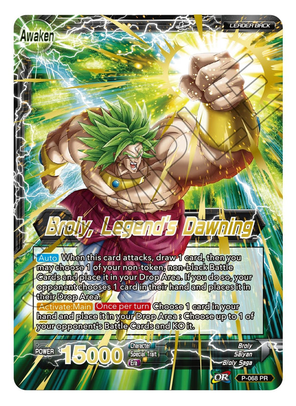 Broly // Broly, Legend's Dawning - P-068 - Common (Gold Stamped) available at 401 Games Canada