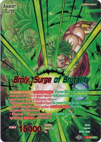 Broly // Broly, Surge of Brutality - P-181 - Promo (Collector's Selection Vol. 1) available at 401 Games Canada