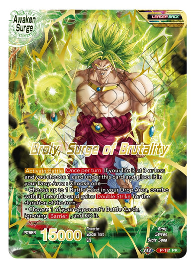 Broly // Broly, Surge of Brutality - P-181 - Uncommon (Gold Stamped) available at 401 Games Canada