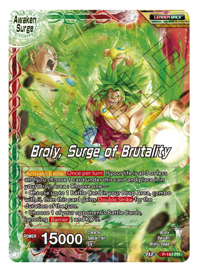 Broly // Broly, Surge of Brutality - P-181 - Uncommon (Reprint) available at 401 Games Canada