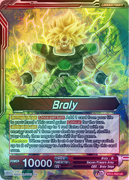 Broly // Broly, the Awakened Demon - BT11-002 - Uncommon (FOIL) available at 401 Games Canada