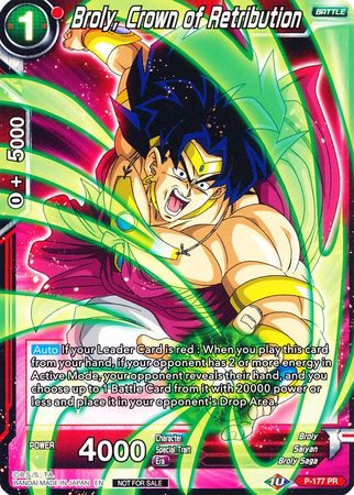 Broly, Crown of Retribution - P-177 - Promo available at 401 Games Canada