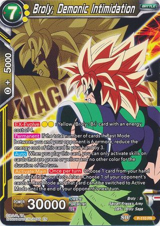 Broly, Demonic Intimidation - P-110 - Promo (Magnificent Collection) available at 401 Games Canada