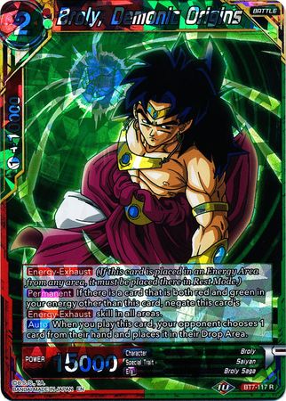 Broly, Demonic Origins - BT7-117 - Rare available at 401 Games Canada