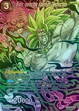 Broly, Invincible Agent of Destruction - EX13-18 - Expansion Rare (Foil) available at 401 Games Canada