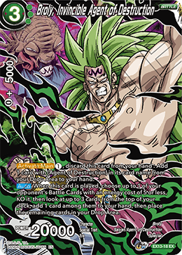 Broly, Invincible Agent of Destruction - EX13-18 - Expansion Rare available at 401 Games Canada