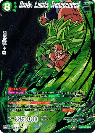 Broly, Limits Transcended - BT6-060 - Special Rare (SPR) available at 401 Games Canada