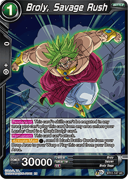 Broly, Savage Rush - BT11-147 - Uncommon available at 401 Games Canada