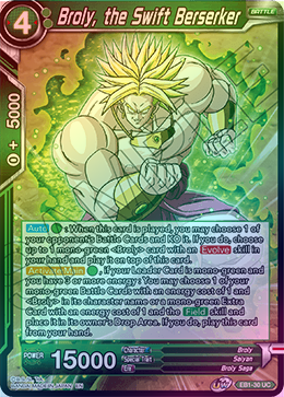 Broly, the Swift Berserker - EB1-30 - Uncommon (FOIL) available at 401 Games Canada