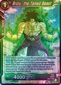 Broly, the Tamed Beast - EB1-31 - Common (FOIL) available at 401 Games Canada