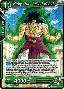 Broly, the Tamed Beast - EB1-31 - Common available at 401 Games Canada