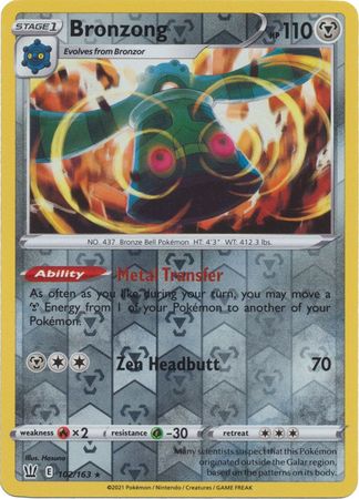 Bronzong - 102/163 - Holo Rare - Reverse Holo available at 401 Games Canada
